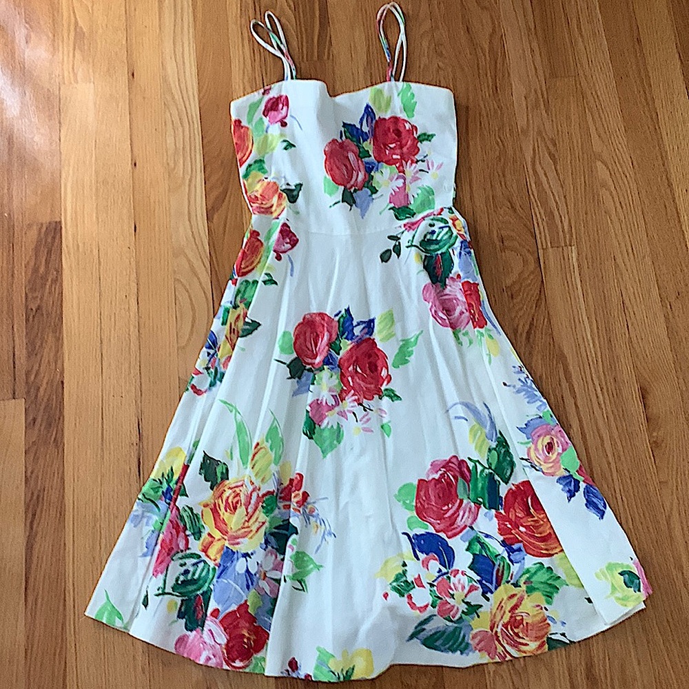 White flower dress